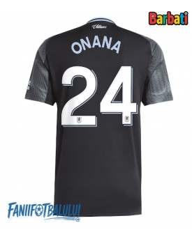 Aston Villa Amadou Onana #24 Tricou Fotbal Replică 2025-26 Barbati Deplasare